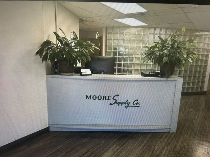 Moore Supply Frio welcome counter